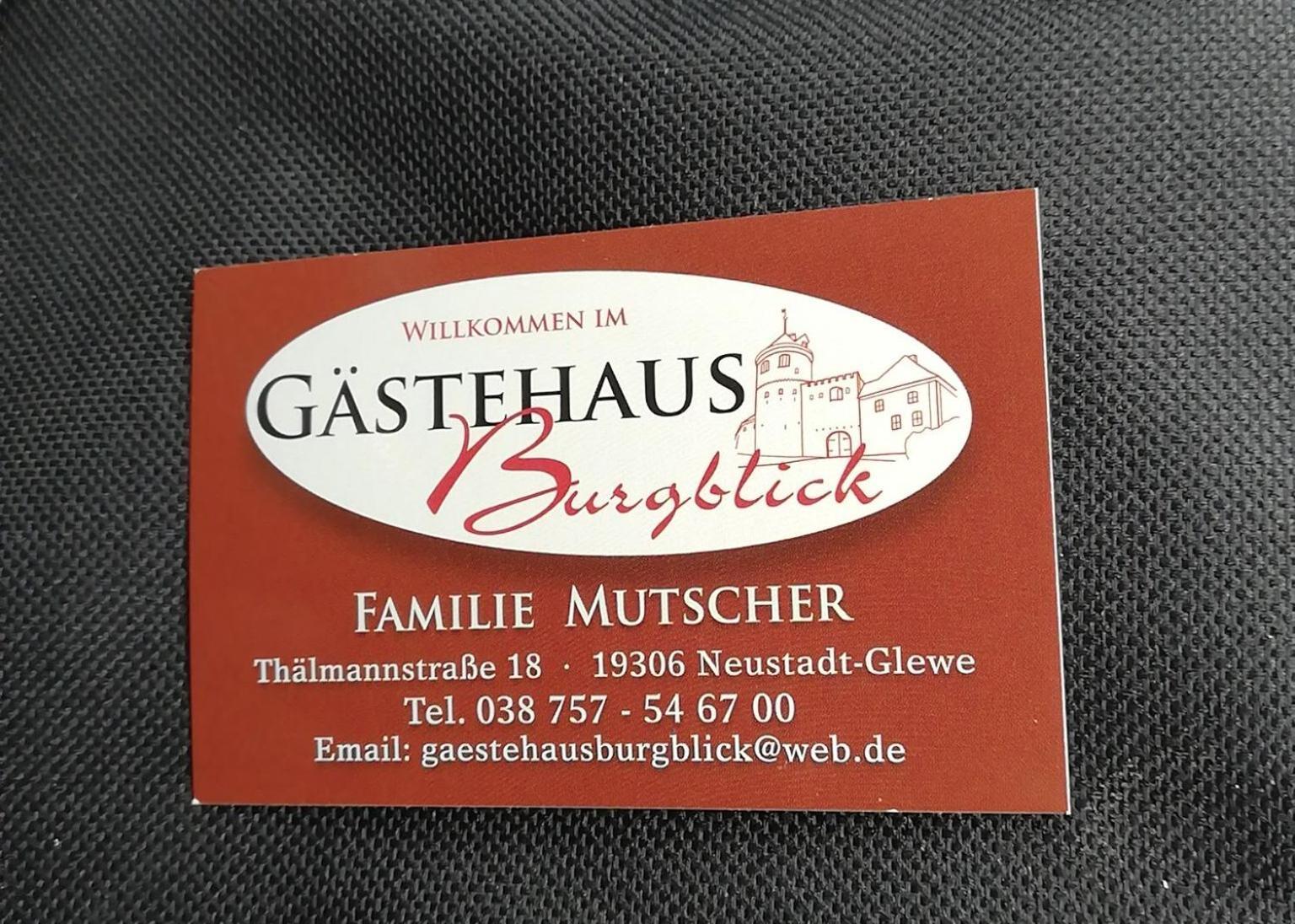 Gaestehaus Burgblick Neustadt-Glewe Exterior photo